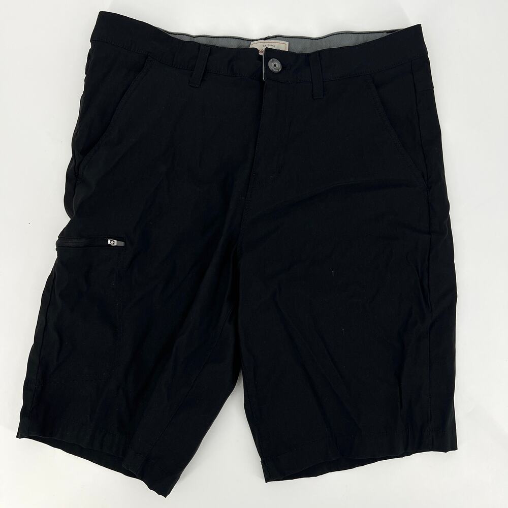 Weatherproof Mens Regular Fit Performance Shorts Black Size 32